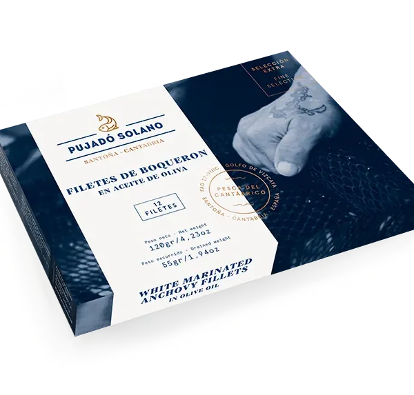 Lata Hansa 10-12 Filetes de Boquerón del Cantábrico de Costera en Aceite de Oliva «Selección Extra» 120 g