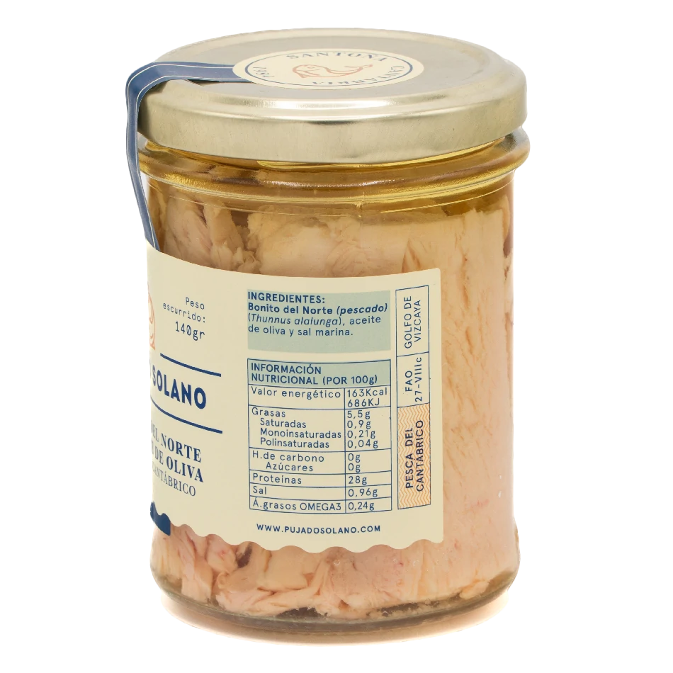 Tarro de Cristal de Bonito del Norte en Aceite de Oliva (210 g) - Imagen 2