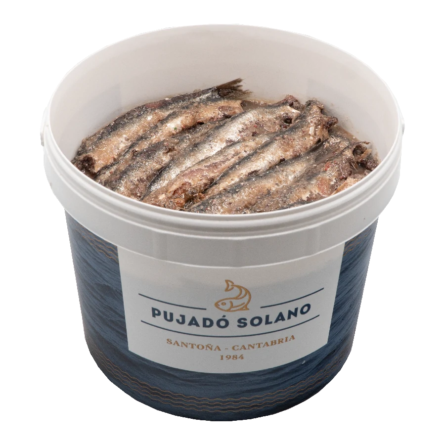 Cubo de 100 Anchoas del Cantábrico en Salazón - Imagen 2