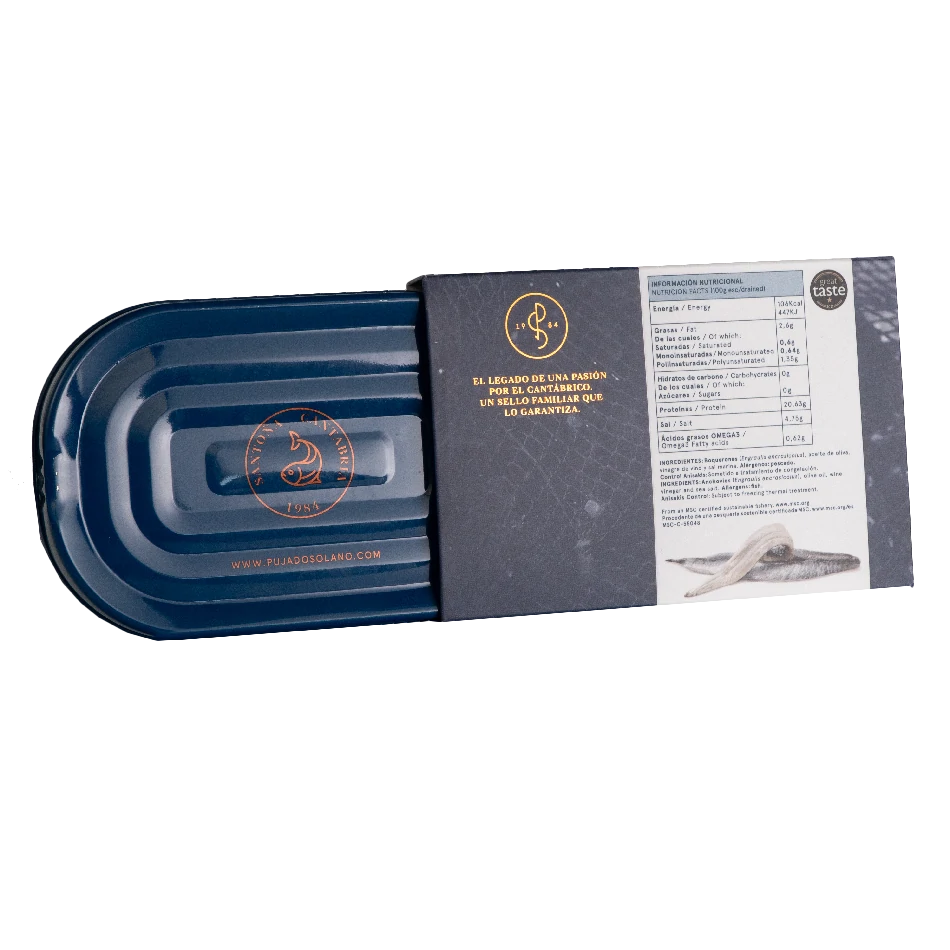 Lata 10-12 Filetes de Boquerón del Cantábrico «Selección Extra» en Aceite de Oliva (120 g) - Imagen 3