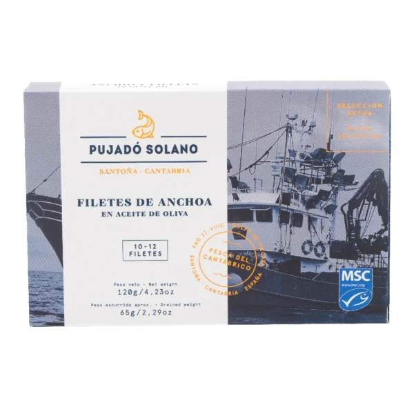 Lata 10-12 Filetes de Anchoa del Cantábrico «Selección Extra» en Aceite de Oliva (120 g)