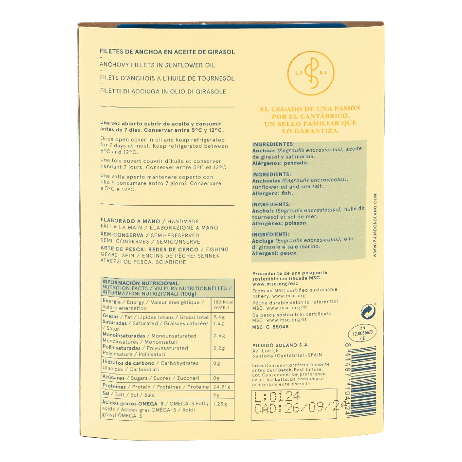 Tarrina de Anchoas del Cantábrico (110 g) - Imagen 2