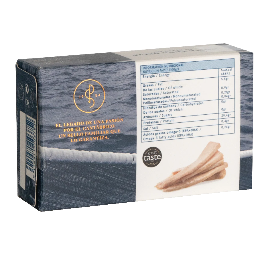 Lata de Ventresca de Bonito del Norte en Aceite de Oliva "Selección extra" (120g) - Imagen 2