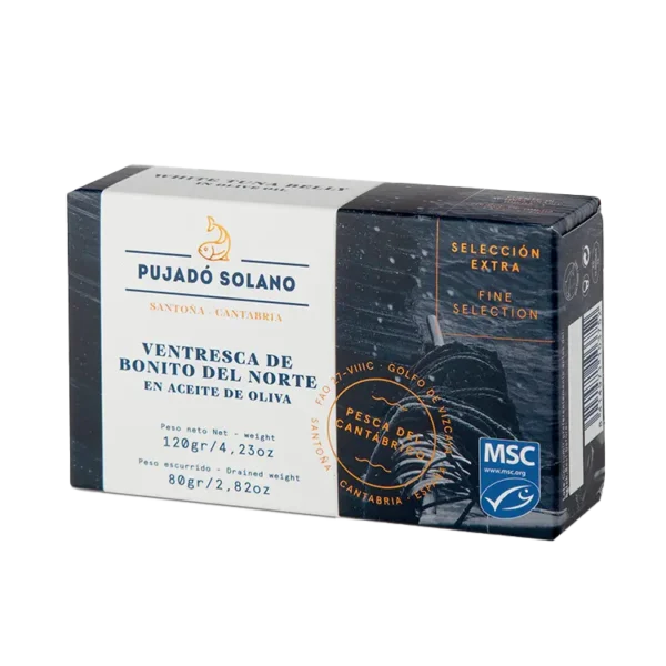 Ventresca de Bonito del Norte de Costera en Aceite de Oliva «Selección Extra» 120 g