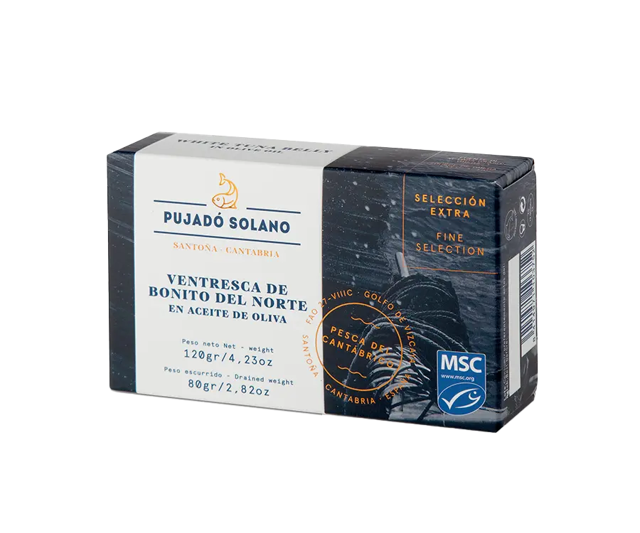 Ventresca de Bonito del Norte de Costera en Aceite de Oliva «Selección Extra» 120 g