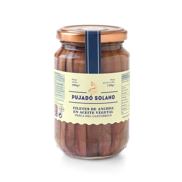 Bocal en Verre d'Anchois de Cantabrie (400 g)