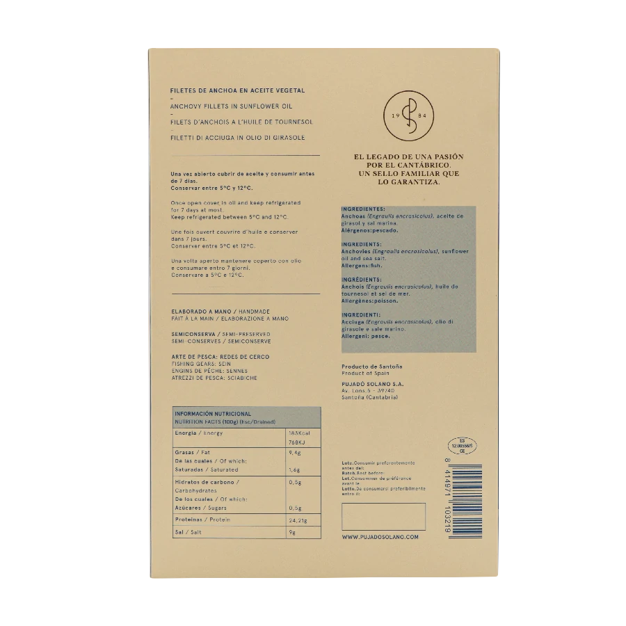 Tarrina de Anchoas del Cantábrico (375 g) - Imagen 4