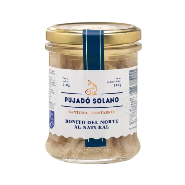 Tarro de Cristal de Bonito del Norte al Natural (210 g)