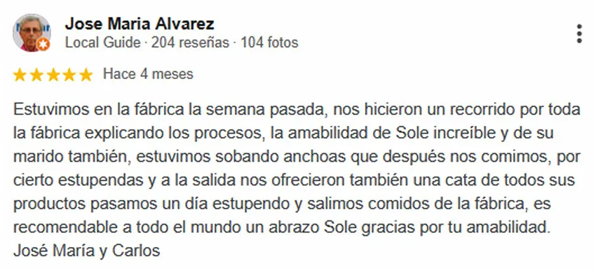 Primera opinion Visita guiada 