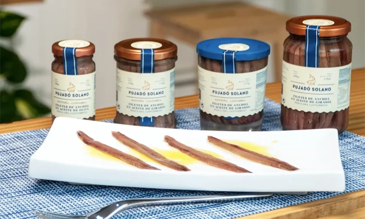 Las magnificas Anchoas de Santoña listas para comer